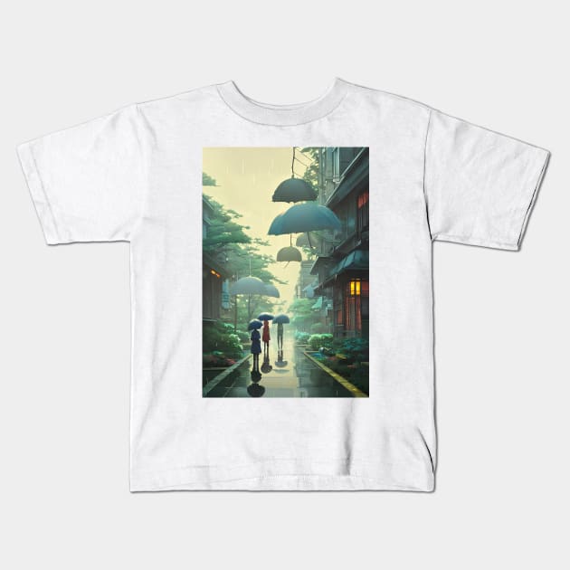 Rainy Kids T-Shirt by Artieries1